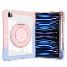 For iPad Pro 11 2022 / 2021 / 2020 Crystal Armor PC Hybrid TPU Tablet Case(Blue Pink) - 2