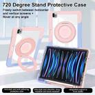 For iPad Pro 11 2022 / 2021 / 2020 Crystal Armor PC Hybrid TPU Tablet Case(Blue Pink) - 3