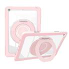 For iPad 10.2 2021 / 2020 / 2019 Crystal Armor PC Hybrid TPU Tablet Case(Pink) - 1