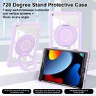 For iPad 10.2 2021 / 2020 / 2019 Crystal Armor PC Hybrid TPU Tablet Case(Purple) - 3