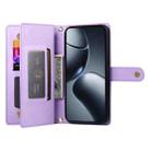 For Xiaomi 14T Pro Nine Card-slot Zipper Wallet Bag Leather Phone Case(Purple) - 3