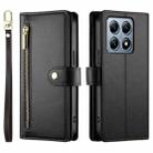 For Xiaomi 14T Pro Nine Card-slot Zipper Wallet Bag Leather Phone Case(Black) - 2