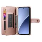 For Xiaomi 15 Nine Card-slot Zipper Wallet Bag Leather Phone Case(Pink) - 3