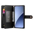 For Xiaomi 15 Nine Card-slot Zipper Wallet Bag Leather Phone Case(Black) - 3