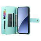 For Xiaomi 15 Pro Nine Card-slot Zipper Wallet Bag Leather Phone Case(Mint Green) - 3