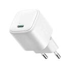 JOYROOM JR-TCG15 30W GaN USB-C / Type-C Port Mini Charger, Plug:EU Plug(White) - 1