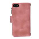 For iPhone 7 / 8 / SE 2022 Dream 9-Card Zipper Wallet RFID Leather Phone Case with Lanyard(Rose Gold) - 3