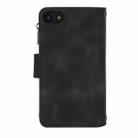 For iPhone 7 / 8 / SE 2022 Dream 9-Card Zipper Wallet RFID Leather Phone Case with Lanyard(Black) - 3
