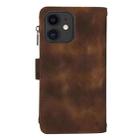 For iPhone 11 Dream 9-Card Zipper Wallet RFID Leather Phone Case with Lanyard(Brown) - 3