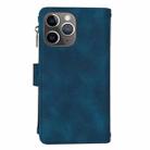 For iPhone 11 Pro Dream 9-Card Zipper Wallet RFID Leather Phone Case with Lanyard(Blue) - 3