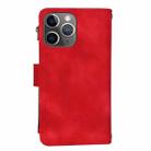 For iPhone 11 Pro Dream 9-Card Zipper Wallet RFID Leather Phone Case with Lanyard(Red) - 3