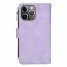 For iPhone 11 Pro Dream 9-Card Zipper Wallet RFID Leather Phone Case with Lanyard(Purple) - 3