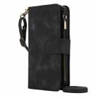 For iPhone 11 Pro Max Dream 9-Card Zipper Wallet RFID Leather Phone Case with Lanyard(Black) - 2