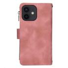 For iPhone 12 Dream 9-Card Zipper Wallet RFID Leather Phone Case with Lanyard(Rose Gold) - 3