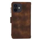 For iPhone 12 mini Dream 9-Card Zipper Wallet RFID Leather Phone Case with Lanyard(Brown) - 3