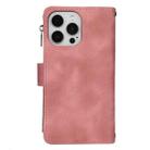 For iPhone 12 Pro Dream 9-Card Zipper Wallet RFID Leather Phone Case with Lanyard(Rose Gold) - 3