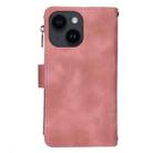 For iPhone 14 Plus Dream 9-Card Zipper Wallet RFID Leather Phone Case with Lanyard(Rose Gold) - 3