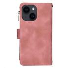 For iPhone 15 Dream 9-Card Zipper Wallet RFID Leather Phone Case with Lanyard(Rose Gold) - 3