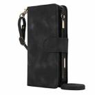 For iPhone 16 Plus Dream 9-Card Zipper Wallet RFID Leather Phone Case with Lanyard(Black) - 2