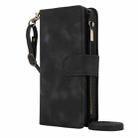 For iPhone XS Max Dream 9-Card Zipper Wallet RFID Leather Phone Case with Lanyard(Black) - 2