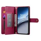 For OnePlus Nord 4 5G Nine Card-slot Zipper Wallet Bag Leather Phone Case(Red) - 3