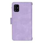 For Samsung Galaxy S20 5G Dream 9-Card Zipper Wallet RFID Leather Phone Case with Lanyard(Purple) - 3