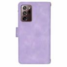 For Samsung Galaxy S20 FE Dream 9-Card Zipper Wallet RFID Leather Phone Case with Lanyard(Purple) - 3