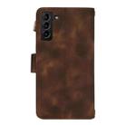 For Samsung Galaxy S21 5G Dream 9-Card Zipper Wallet RFID Leather Phone Case with Lanyard(Brown) - 3