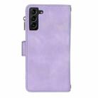 For Samsung Galaxy S21+ 5G Dream 9-Card Zipper Wallet RFID Leather Phone Case with Lanyard(Purple) - 3