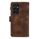 For Samsung Galaxy S21 Ultra 5G Dream 9-Card Zipper Wallet RFID Leather Phone Case with Lanyard(Brown) - 3