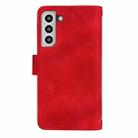 For Samsung Galaxy S22 5G Dream 9-Card Zipper Wallet RFID Leather Phone Case with Lanyard(Red) - 3