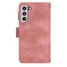 For Samsung Galaxy S22 5G Dream 9-Card Zipper Wallet RFID Leather Phone Case with Lanyard(Rose Gold) - 3