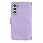 For Samsung Galaxy S22 5G Dream 9-Card Zipper Wallet RFID Leather Phone Case with Lanyard(Purple) - 3