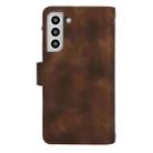 For Samsung Galaxy S22+ 5G Dream 9-Card Zipper Wallet RFID Leather Phone Case with Lanyard(Brown) - 3