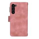 For Samsung Galaxy S23 5G Dream 9-Card Zipper Wallet RFID Leather Phone Case with Lanyard(Rose Gold) - 3