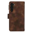 For Samsung Galaxy S23 5G Dream 9-Card Zipper Wallet RFID Leather Phone Case with Lanyard(Brown) - 3