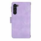 For Samsung Galaxy S23 5G Dream 9-Card Zipper Wallet RFID Leather Phone Case with Lanyard(Purple) - 3