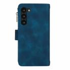 For Samsung Galaxy S23+ 5G Dream 9-Card Zipper Wallet RFID Leather Phone Case with Lanyard(Blue) - 3