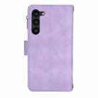 For Samsung Galaxy S23+ 5G Dream 9-Card Zipper Wallet RFID Leather Phone Case with Lanyard(Purple) - 3