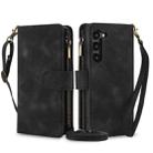 For Samsung Galaxy S23+ 5G Dream 9-Card Zipper Wallet RFID Leather Phone Case with Lanyard(Black) - 1