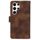 For Samsung Galaxy S23 Ultra 5G Dream 9-Card Zipper Wallet RFID Leather Phone Case with Lanyard(Brown) - 3