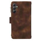 For Samsung Galaxy S24 5G Dream 9-Card Zipper Wallet RFID Leather Phone Case with Lanyard(Brown) - 3