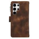 For Samsung Galaxy S24 Ultra Dream 9-Card Zipper Wallet RFID Leather Phone Case with Lanyard(Brown) - 3