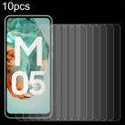 For Samsung Galaxy M05 / F05 10pcs 0.26mm 9H 2.5D Tempered Glass Film - 1