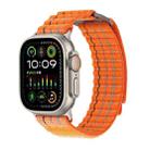 For Apple Watch 42mm / 41mm / 40mm / 38mm Dual-section Sports Nylon Loop Watch Band(Orange) - 2