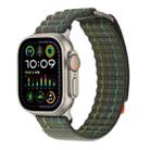 For Apple Watch 42mm / 41mm / 40mm / 38mm Dual-section Sports Nylon Loop Watch Band(Green) - 2