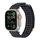 For Apple Watch 42mm / 41mm / 40mm / 38mm Dual-section Sports Nylon Loop Watch Band(Black) - 2