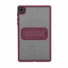 For Samsung Galaxy Tab A7 Lite Skin Feel Holder PC Hybrid TPU Tablet Case(Wine Red) - 2