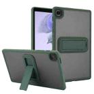 For Samsung Galaxy Tab A7 Lite Skin Feel Holder PC Hybrid TPU Tablet Case(Dark Green) - 1