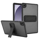 For Samsung Galaxy Tab A9 Skin Feel Holder PC Hybrid TPU Tablet Case(Black) - 1